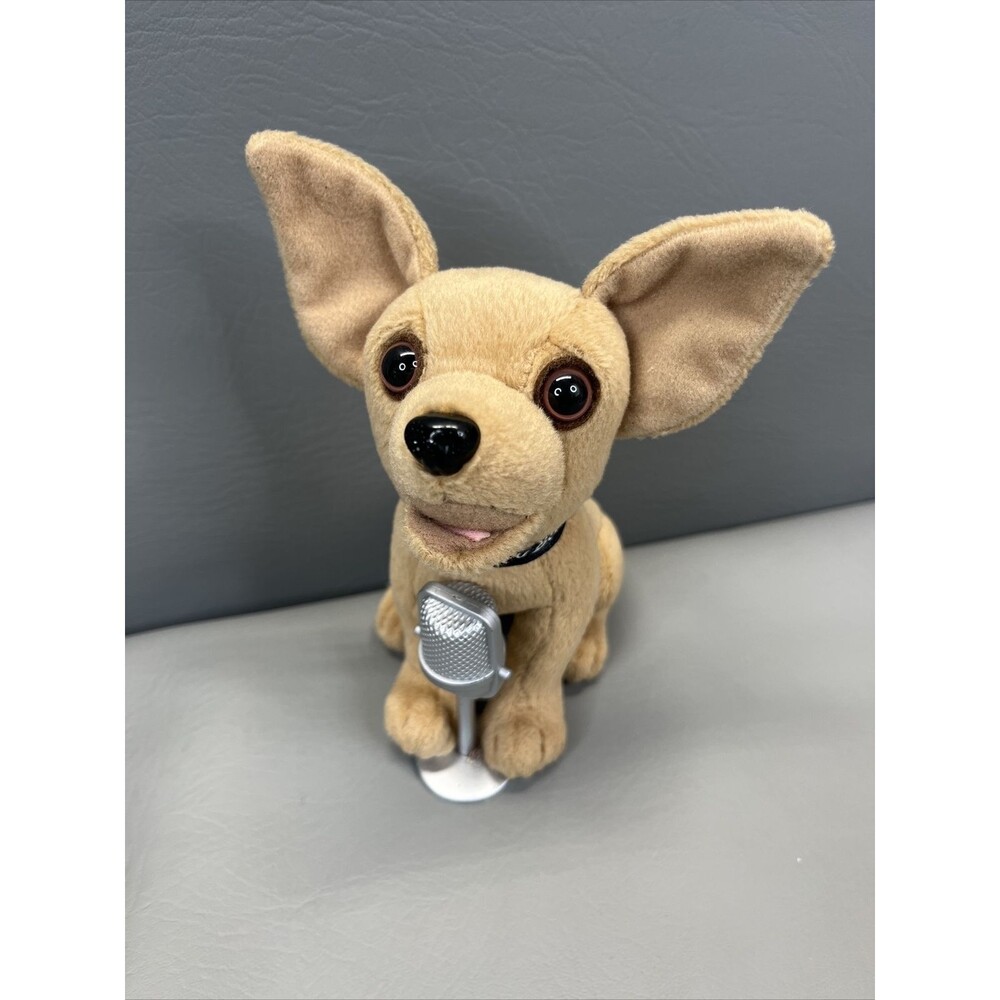 TACO BELL Singing Chihuahua Plush Dog With Microphone Not Working 90s Y2K